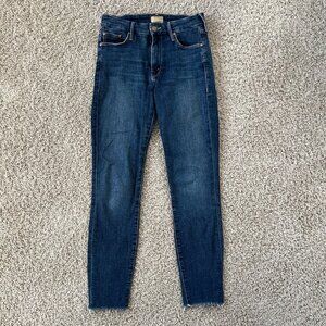 MOTHER Looker Ankle Fray Jeans Girl Crush Sz 27